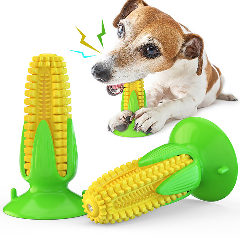 Corn Dog Stick - Dog Toy with Suction Cup and